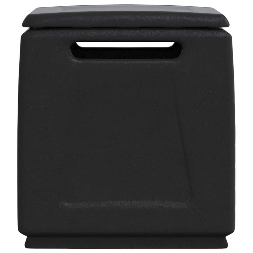 Outdoor Storage Boxes Garden Box 330 L Dark Grey Black Dark Grey And Black 138 X