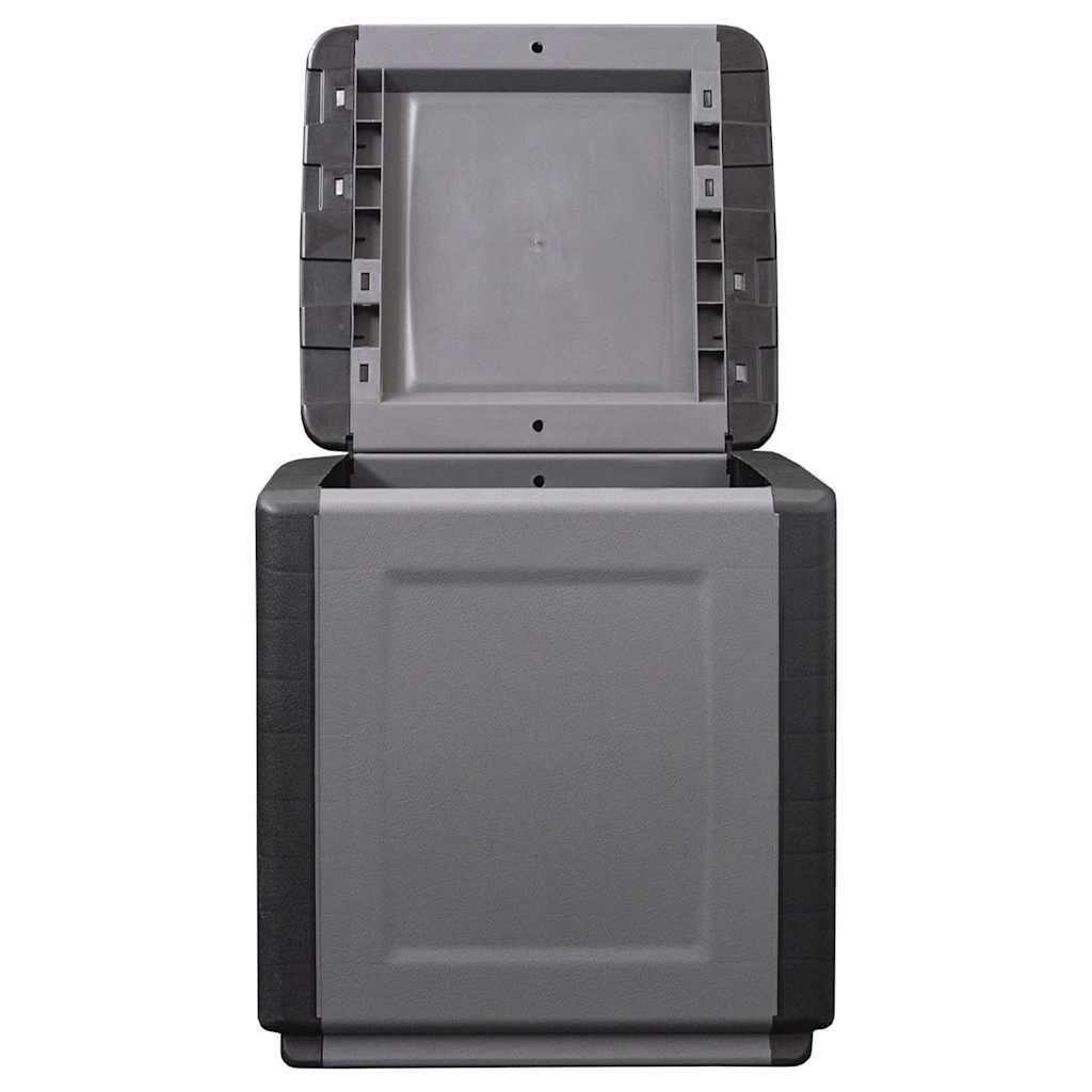 Outdoor Storage Boxes Garden Box 330 L Dark Grey Black Dark Grey And Black 138 X