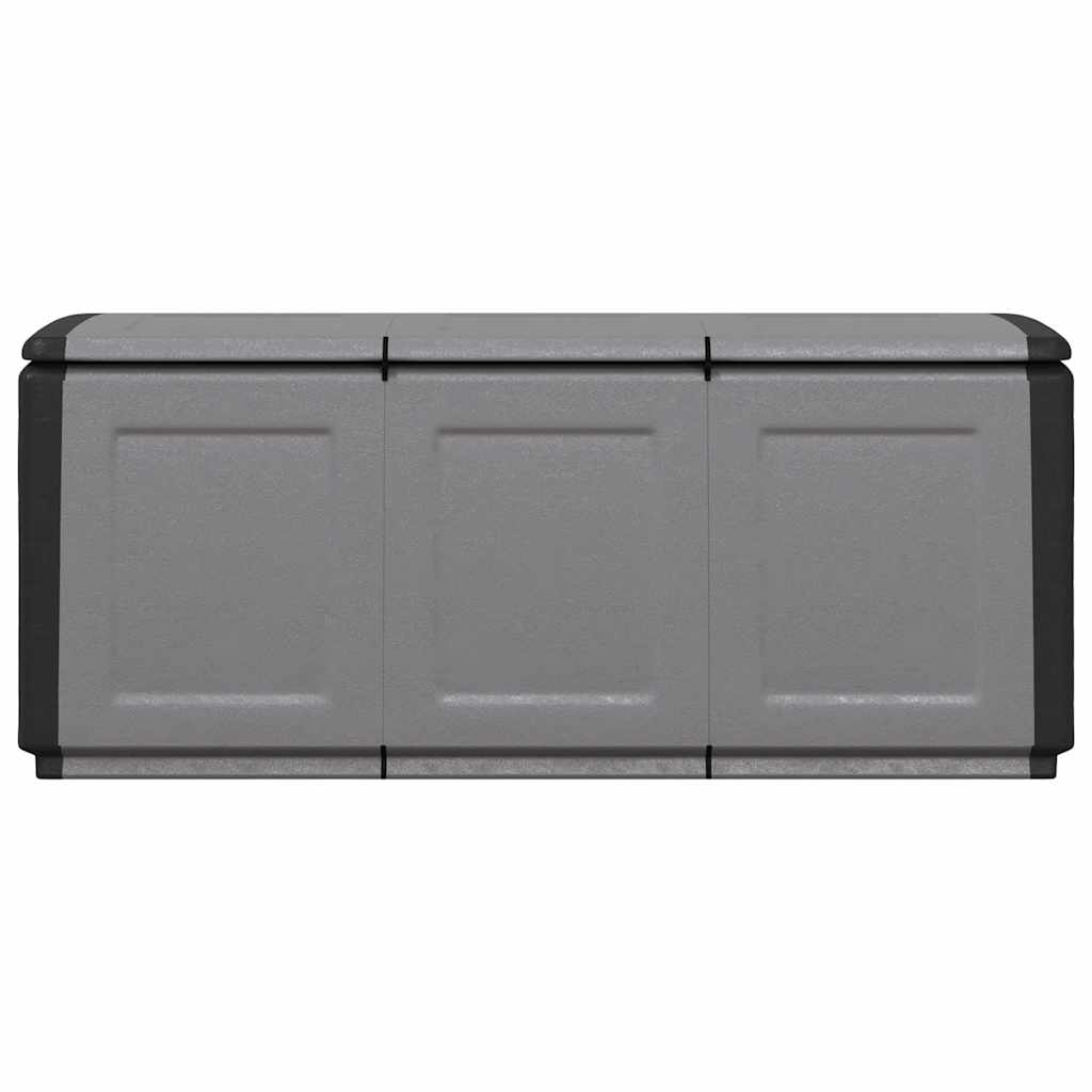 Garden Storage Box 330 L Dark Grey And Black