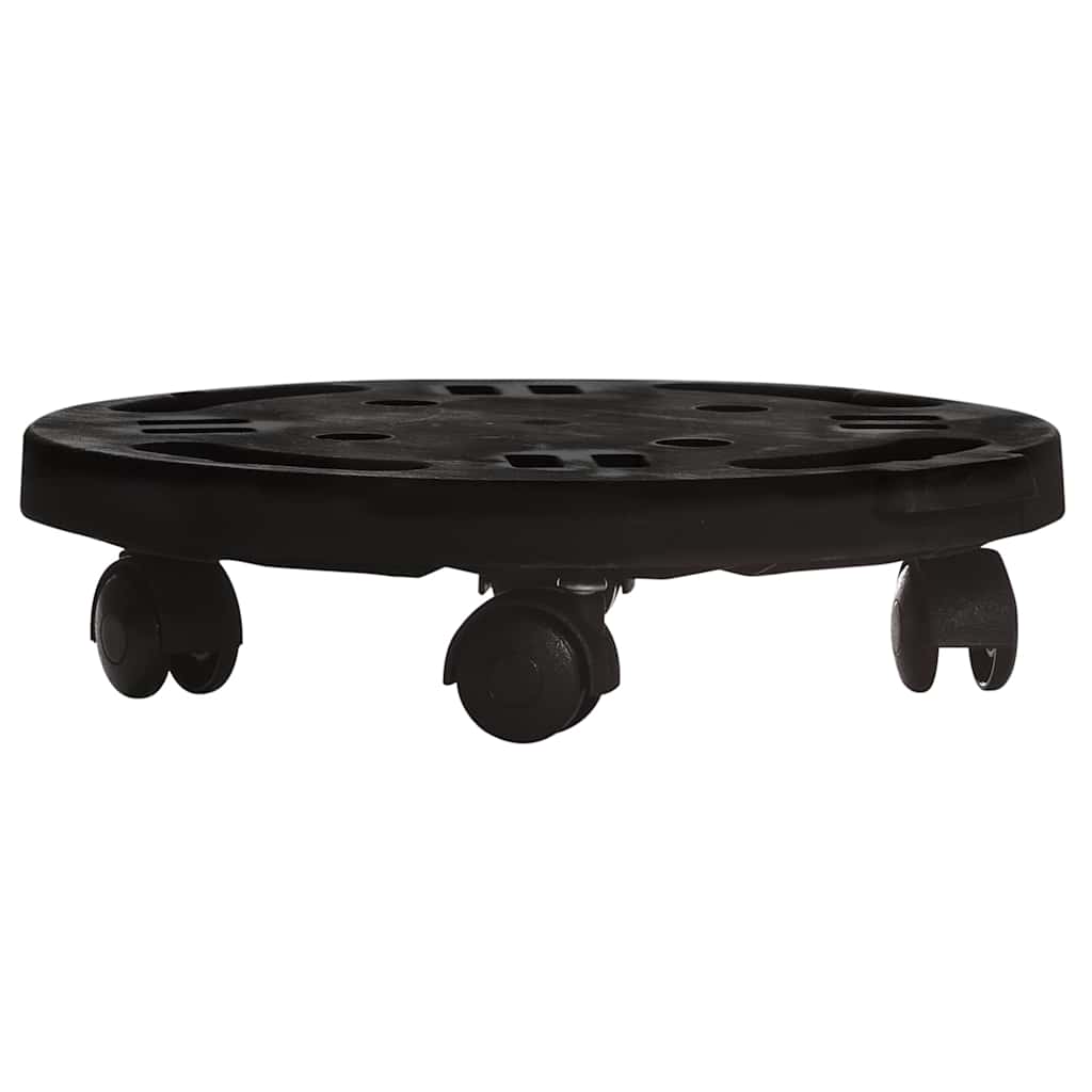 Plant Stands Caddy Trolley Wheels 30cm Black Heavy Duty 170kg Pot Stand