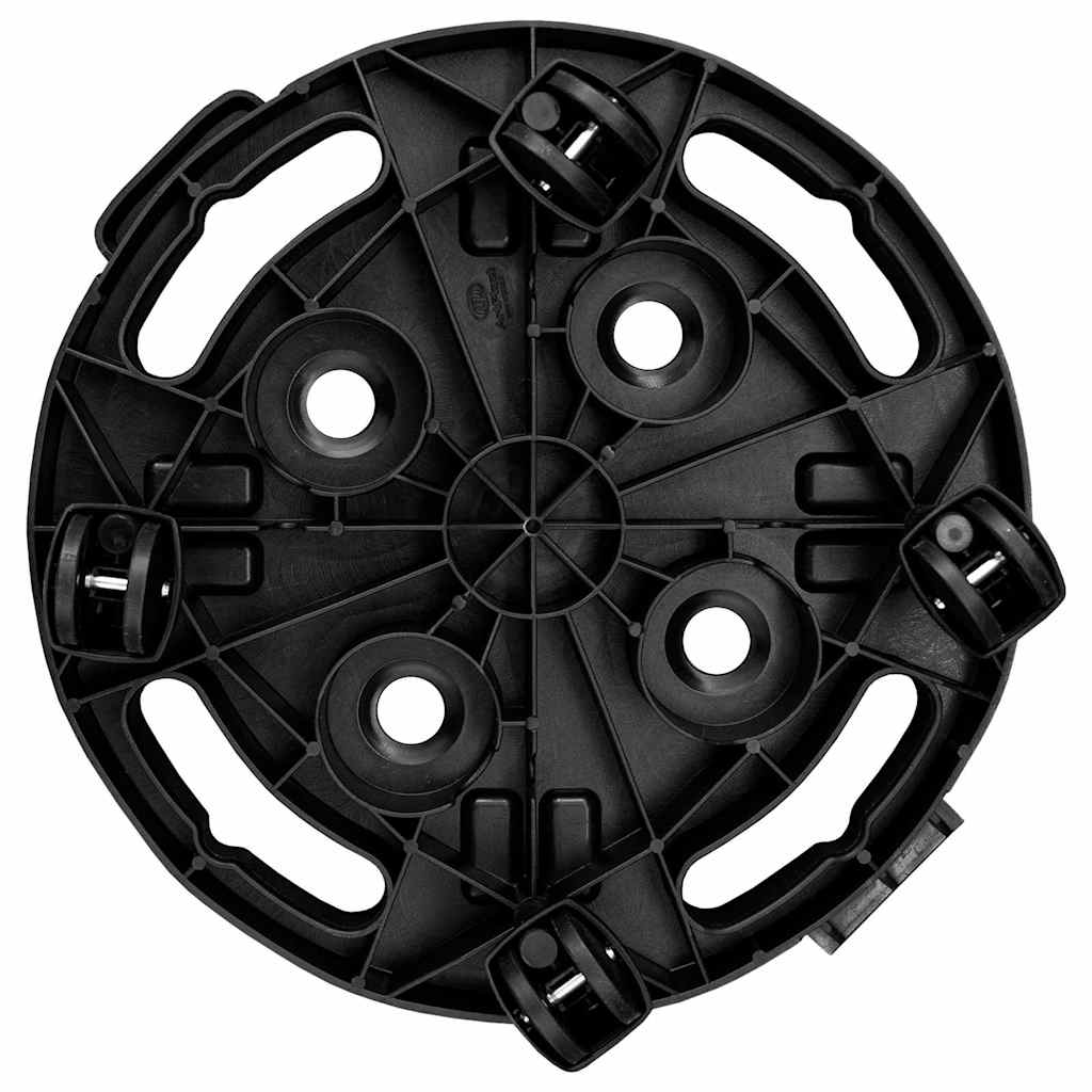 Plant Stands Caddy Trolley Wheels 30cm Black Heavy Duty 170kg Pot Stand
