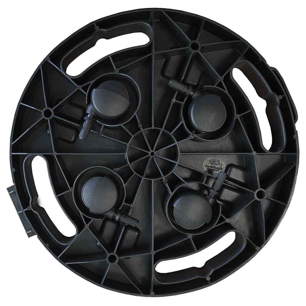 Plant Stands Caddy Trolley Wheels 30cm Black Heavy Duty 170kg Pot Stand