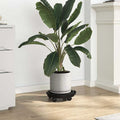 Plant Stands Caddy Trolley Wheels 30cm Black Heavy Duty 170kg Pot Stand