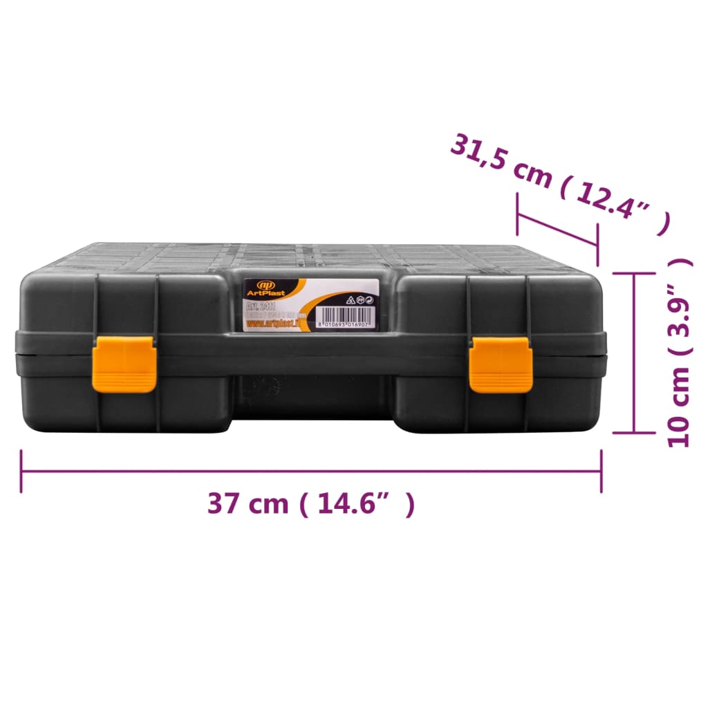 Universal Machine Cases With Foam Rubber 2 Pcs Polypropylene