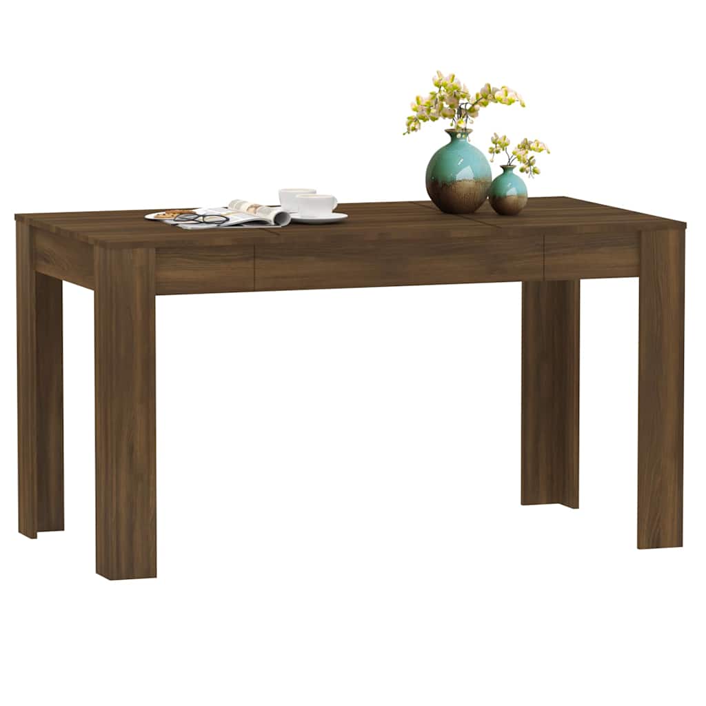 Dining Table 140X74.5X76 Cm Engineered Wood