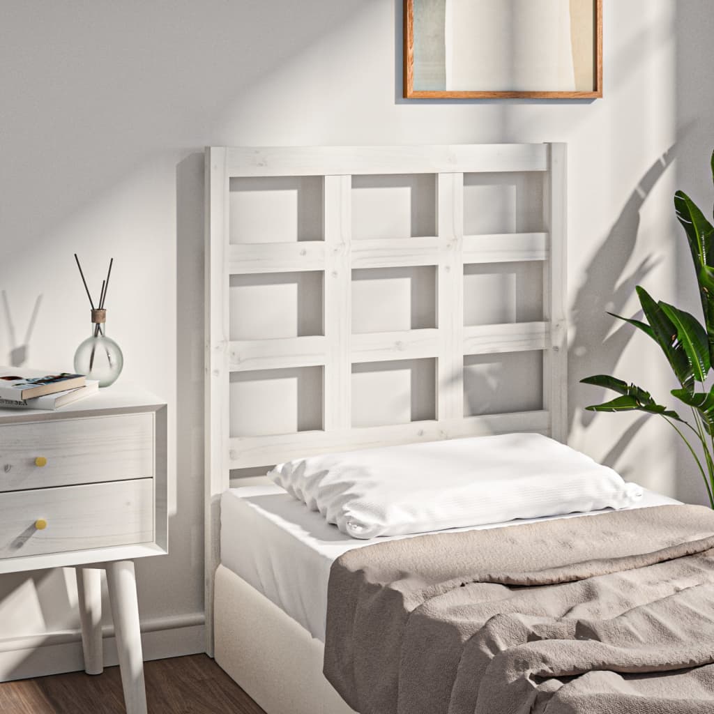 Bed Headboard 80.5X4X100 Cm Solid Wood Pine
