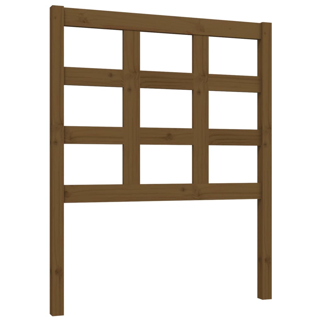 Bed Headboard 80.5X4X100 Cm Solid Wood Pine