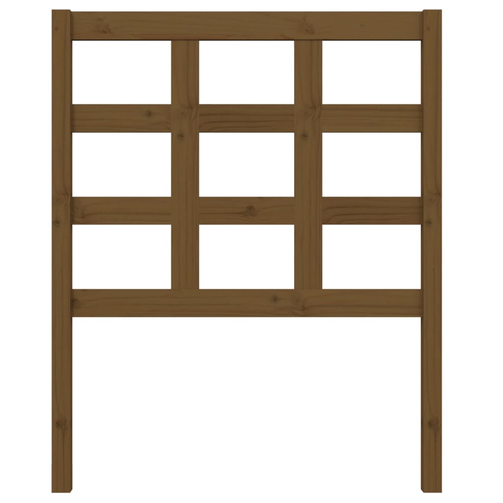 Bed Headboard 80.5X4X100 Cm Solid Wood Pine