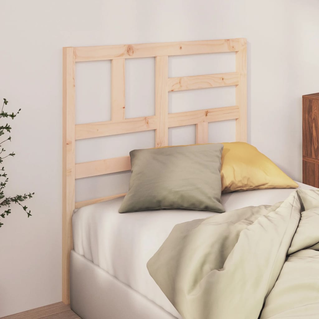 Bed Headboard 81X4X104 Cm Solid Wood Pine
