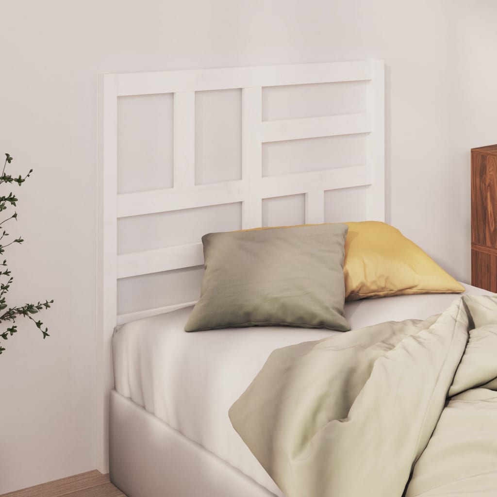 Bed Headboard 81X4X104 Cm Solid Wood Pine