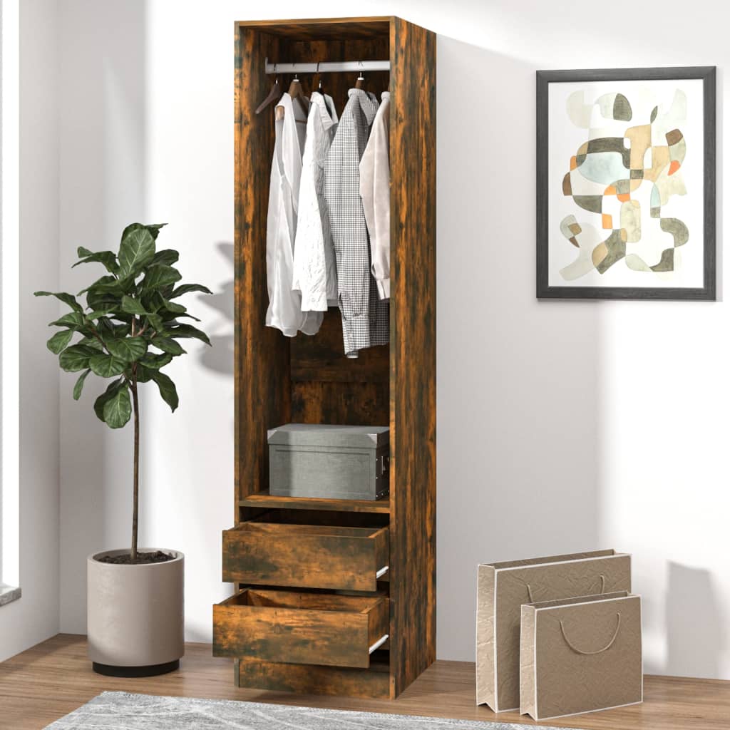 Wardrobe With Drawers Engineered Wood