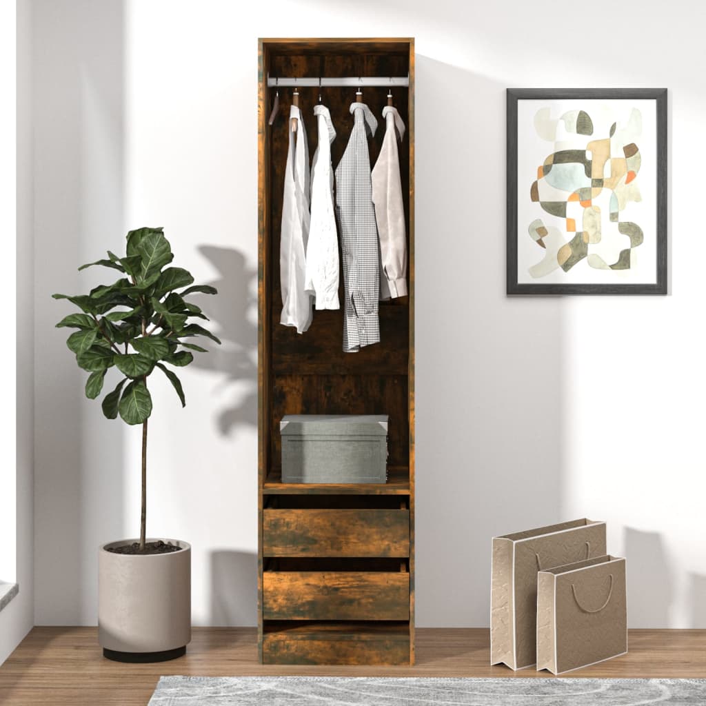 Wardrobe With Drawers Engineered Wood