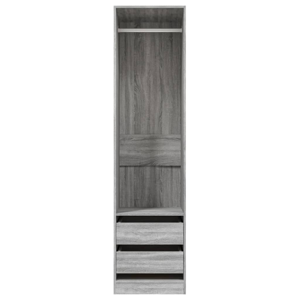 Wardrobe With Drawers Engineered Wood