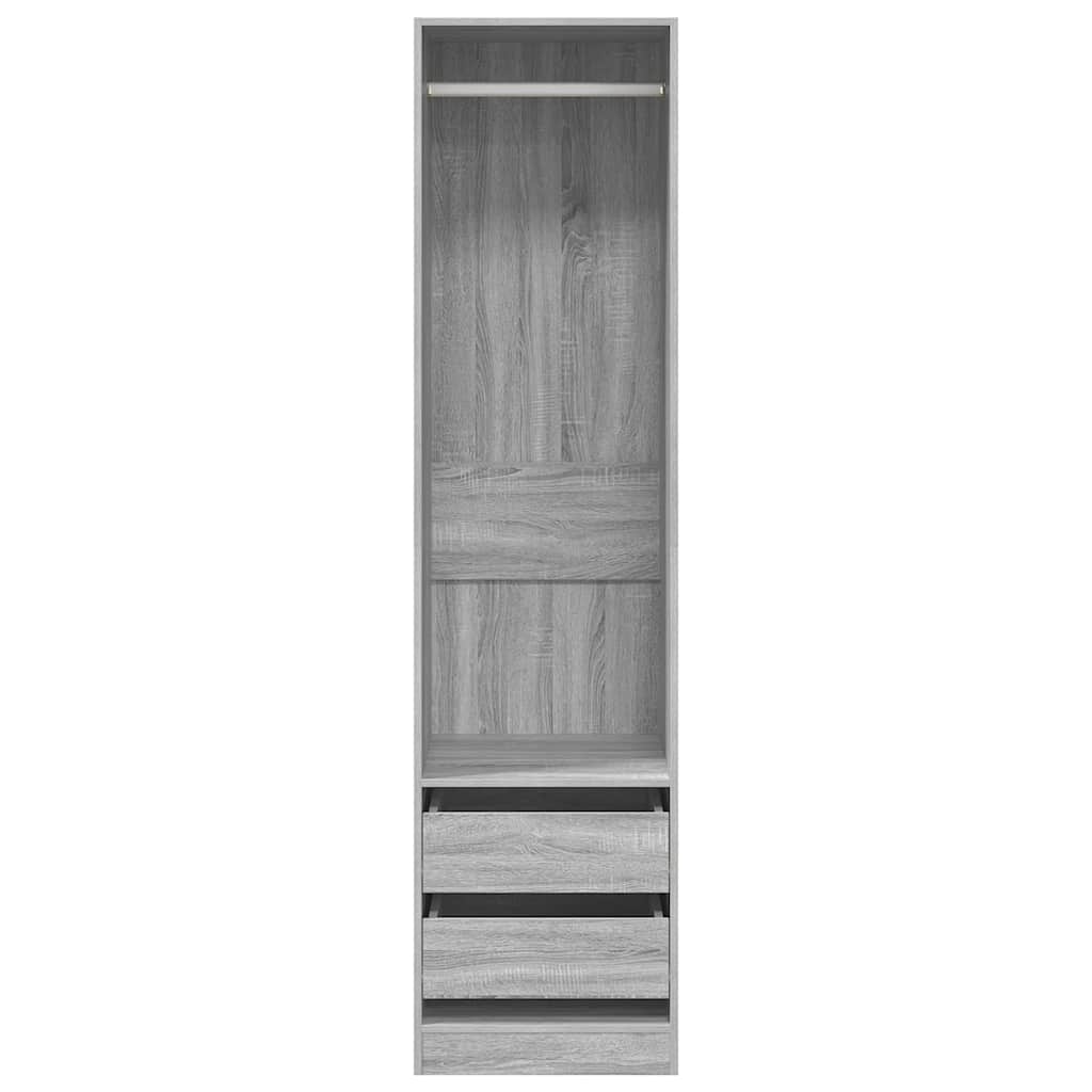 Wardrobe With Drawers Engineered Wood