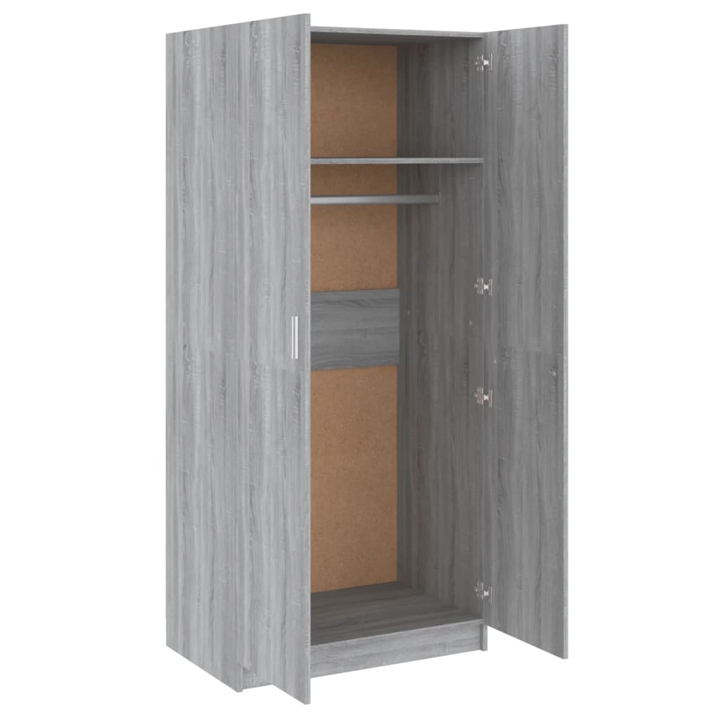 Wardrobe 80X50X180 Cm Engineered Wood