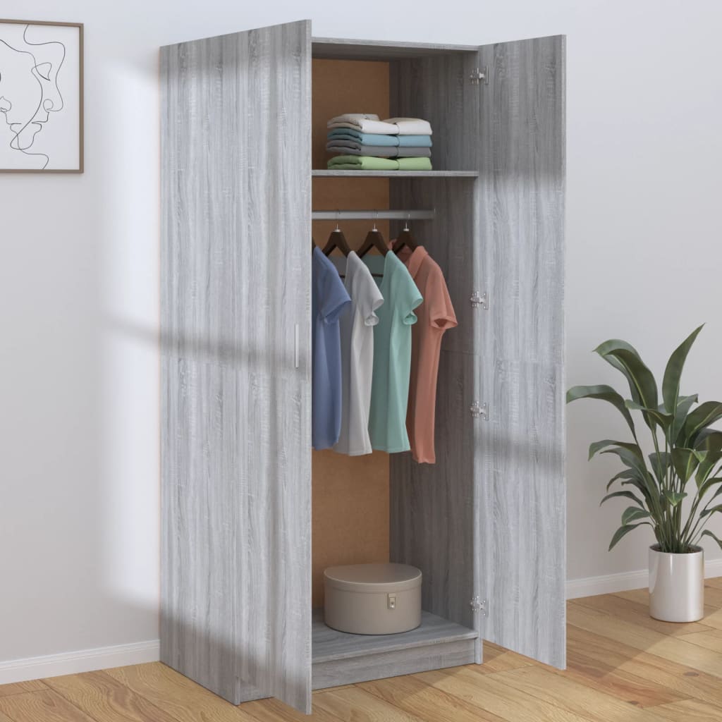Wardrobe 80X50X180 Cm Engineered Wood