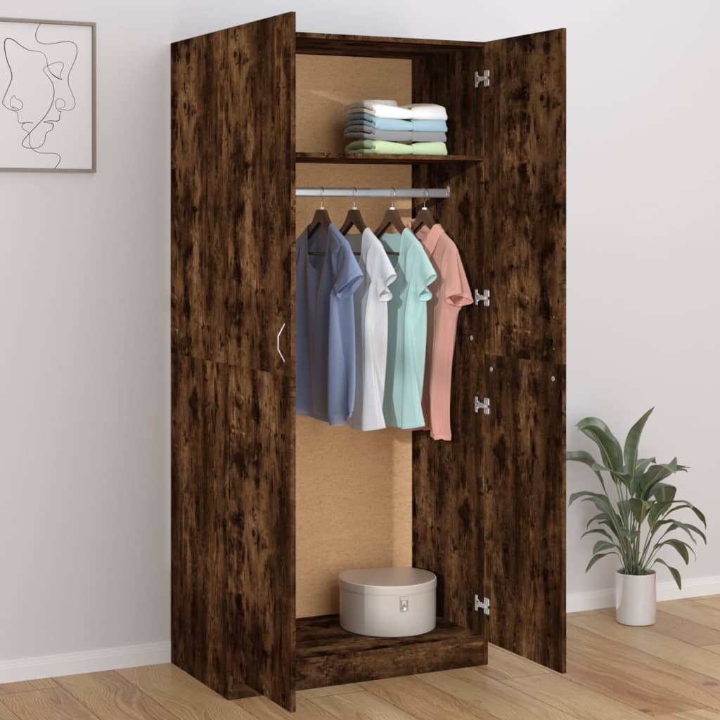 Wardrobe 90X50X200 Cm Engineered Wood