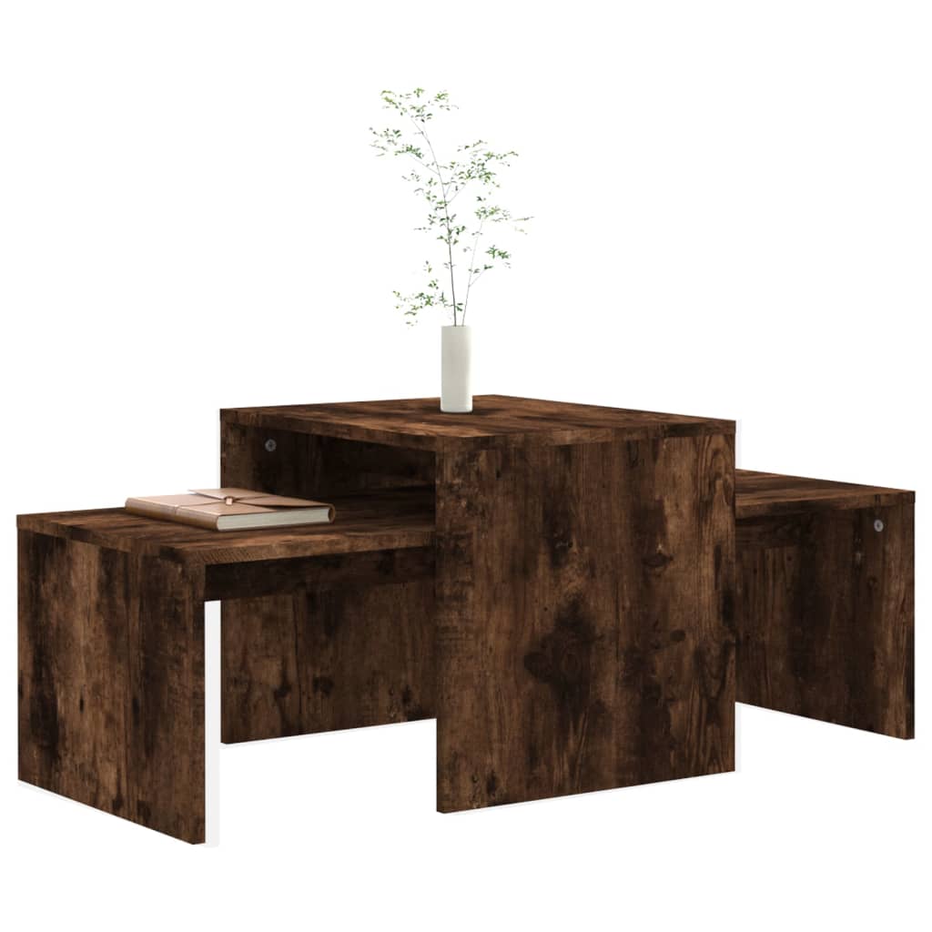 Coffee Table Set 100X48X40 Cm Engineered Wood
