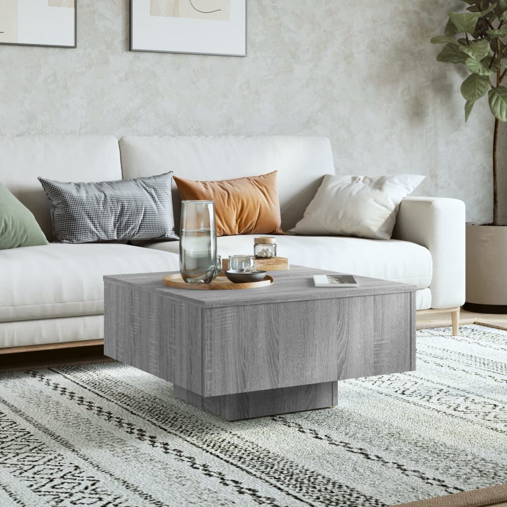 Coffee Table 60X60X31.5 Cm Engineered Wood