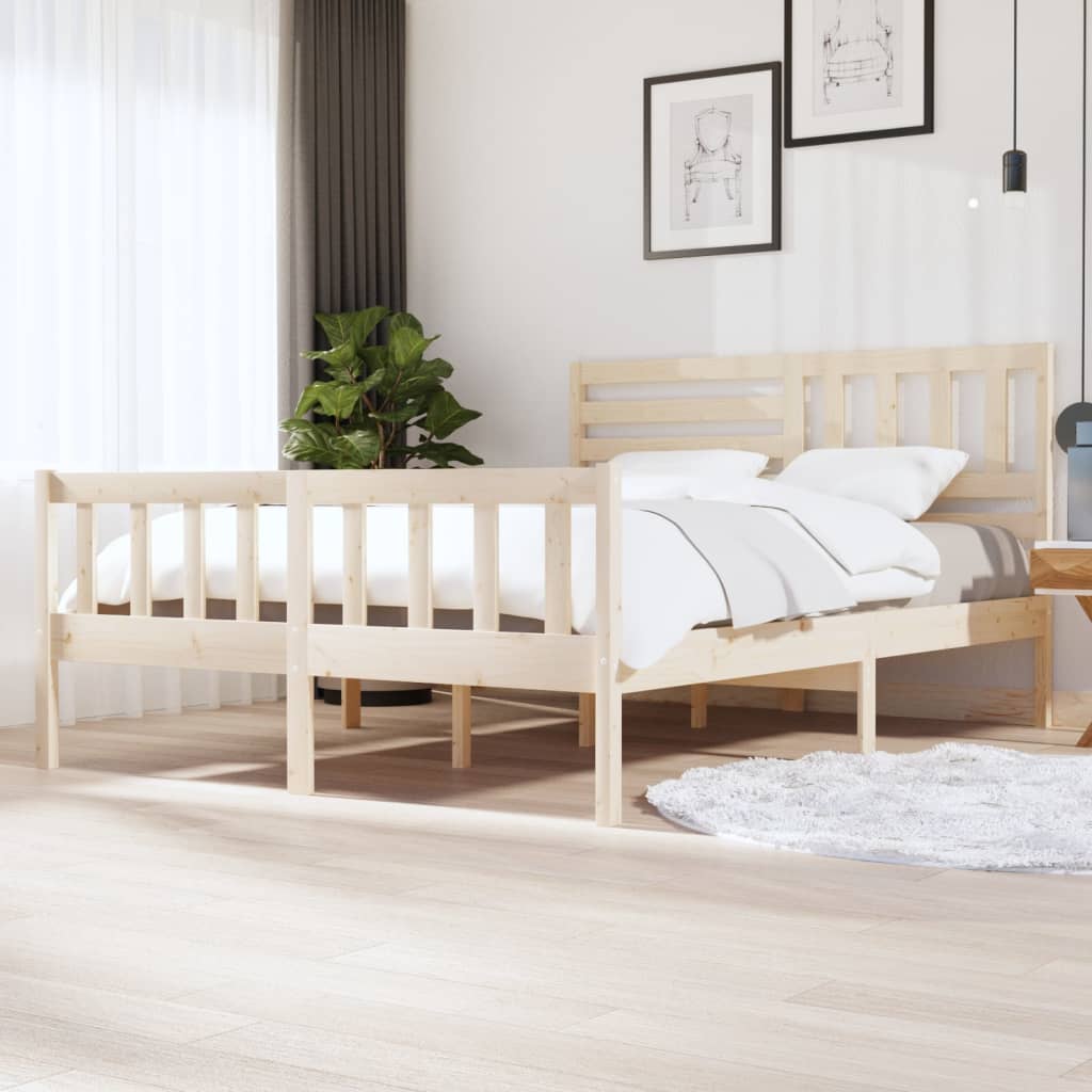 Bed Frame Without Mattress Small Single Solid Wood