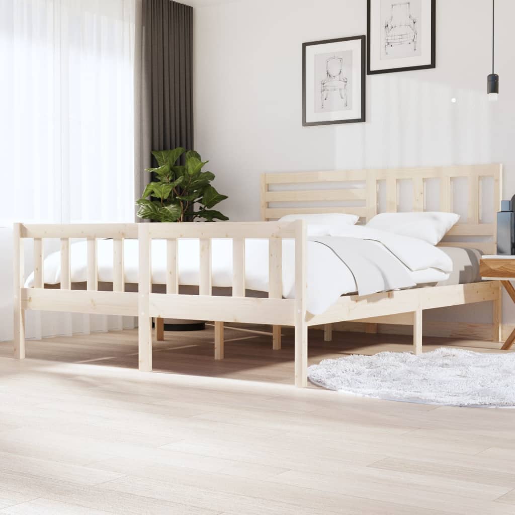 Bed Frame Without Mattress Small Single Solid Wood