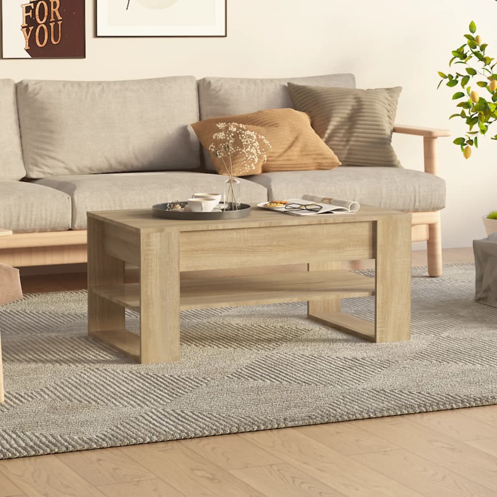 Coffee Table 102X55X45 Cm Engineered Wood