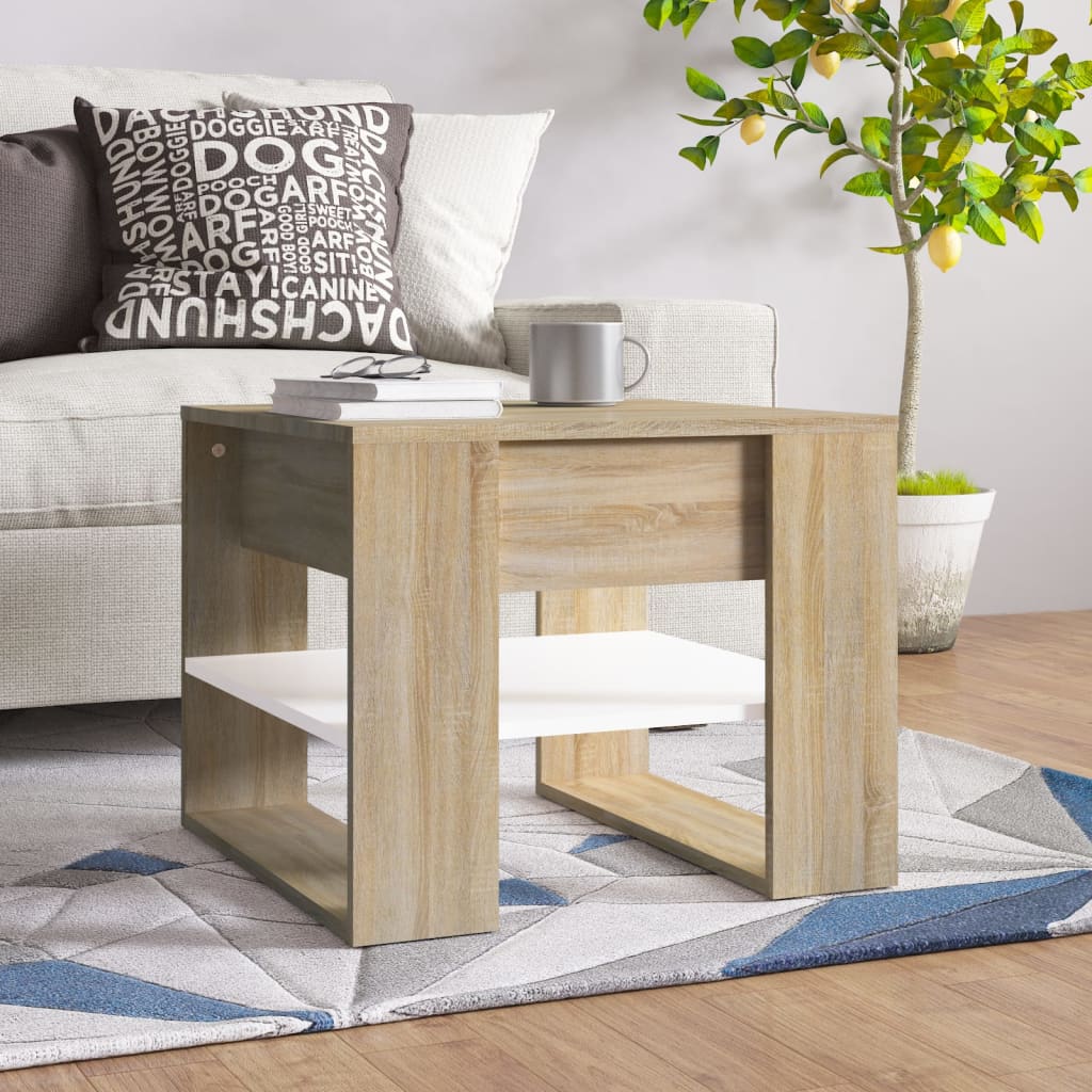 Coffee Table 55.5X55X45 Cm Engineered Wood