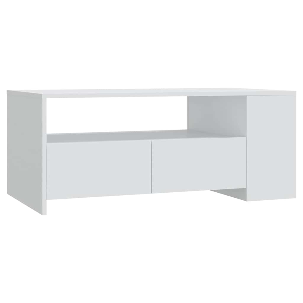 Coffee Table 102X55X42 Cm Engineered Wood White Black Oak Concrete Grey Old Wood