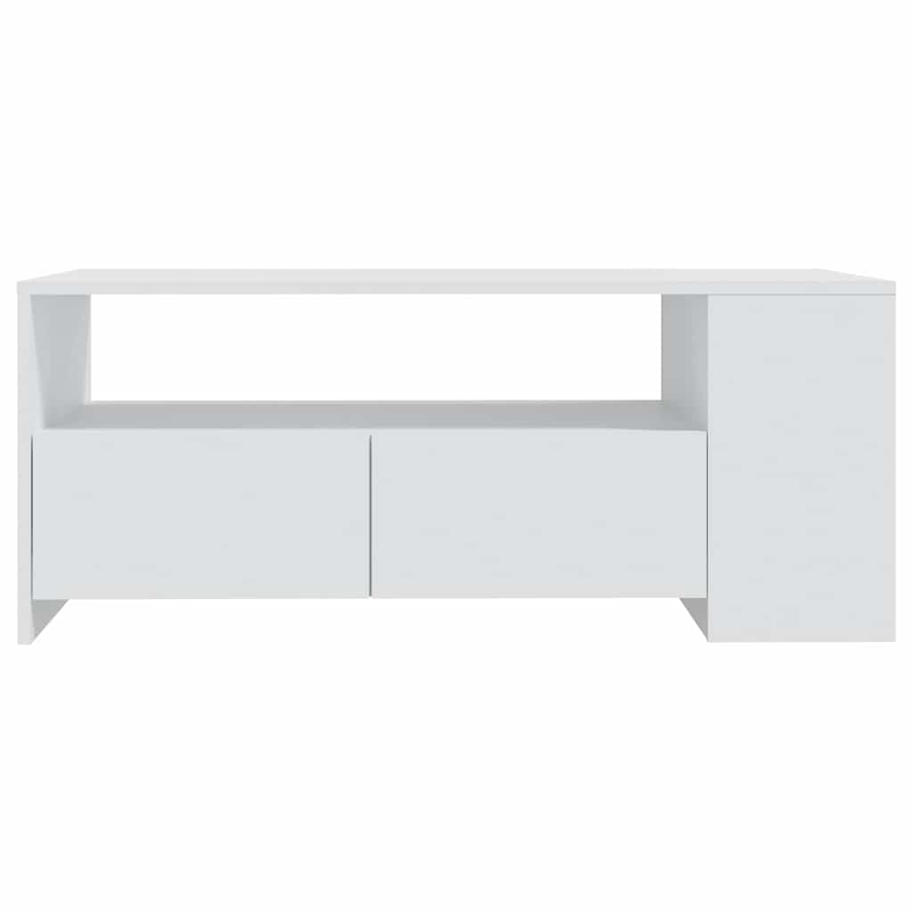 Coffee Table 102X55X42 Cm Engineered Wood White Black Oak Concrete Grey Old Wood