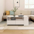 Coffee Table 102X55X42 Cm Engineered Wood White Black Oak Concrete Grey Old Wood