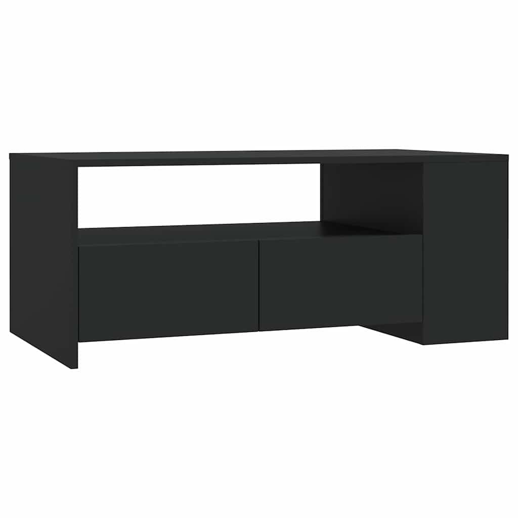 Coffee Table 102X55X42 Cm Engineered Wood White Black Oak Concrete Grey Old Wood