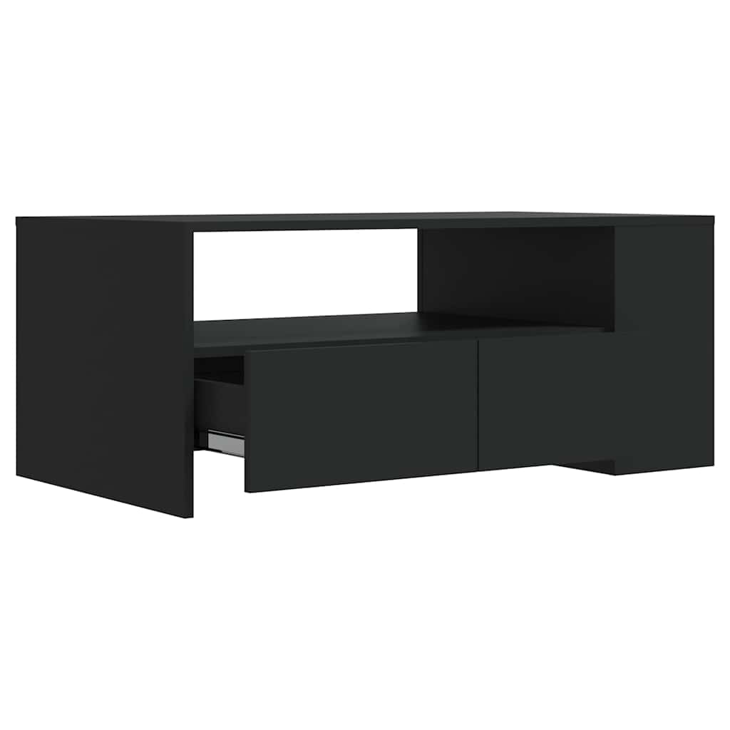Coffee Table 102X55X42 Cm Engineered Wood White Black Oak Concrete Grey Old Wood