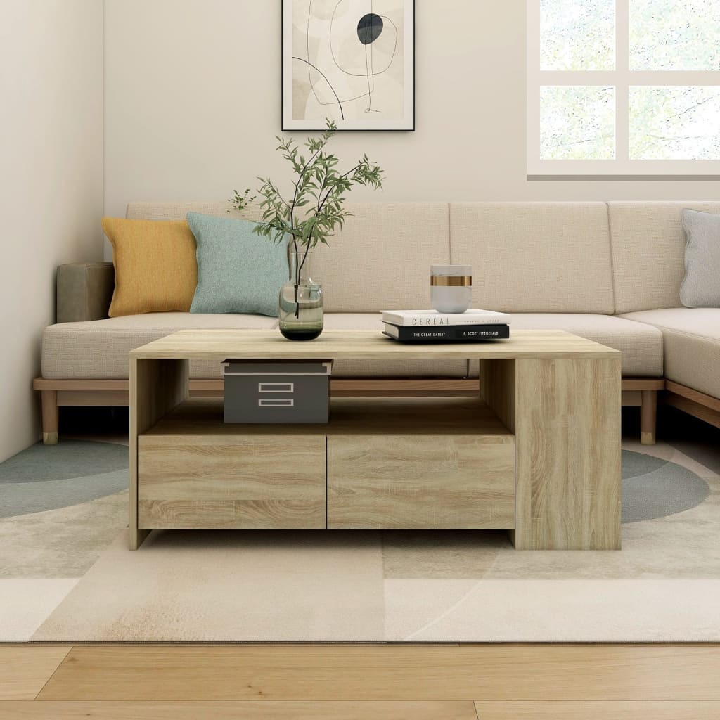 Coffee Table 102X55X42 Cm Engineered Wood