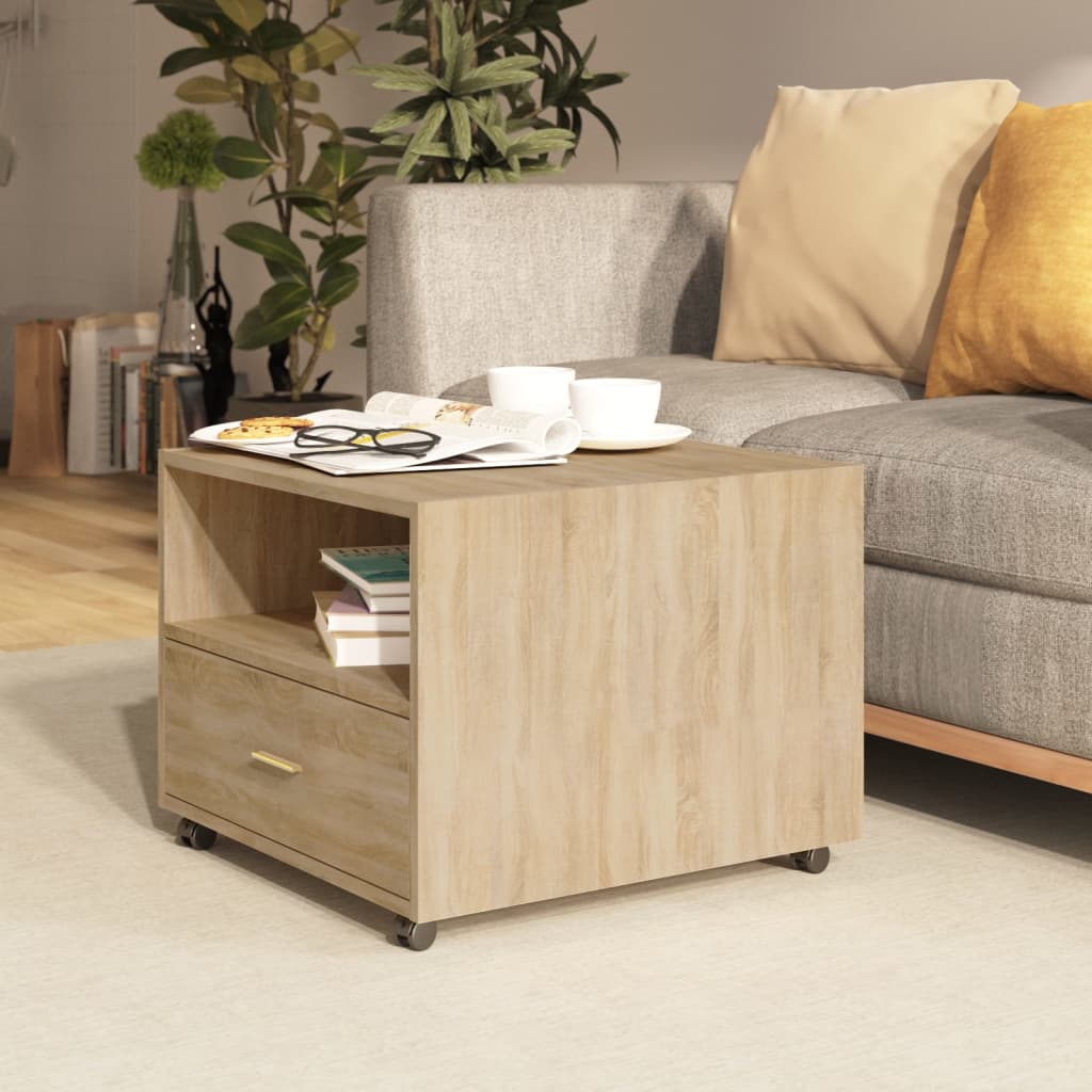 Coffee Table 55X55X40 Cm Engineered Wood