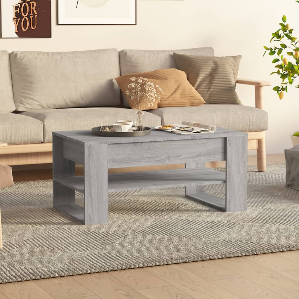 Coffee Table 102X55X45 Cm Engineered Wood