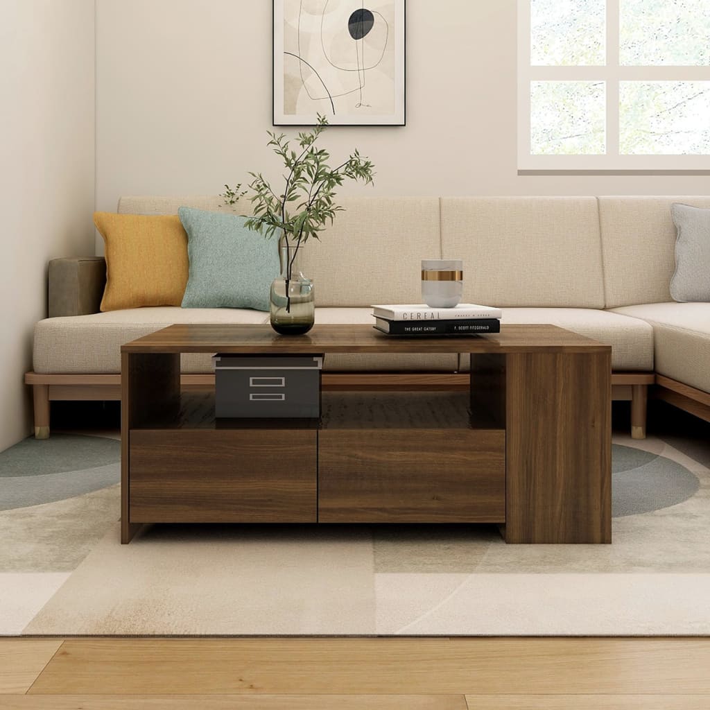 Coffee Table 102X55X42 Cm Engineered Wood