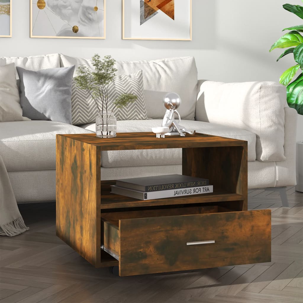 Coffee Table 55X55X40 Cm Engineered Wood