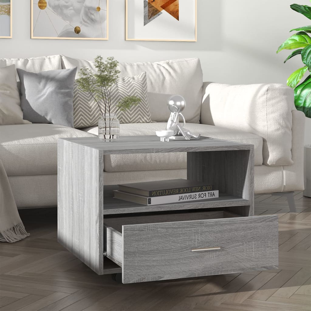 Coffee Table 55X55X40 Cm Engineered Wood