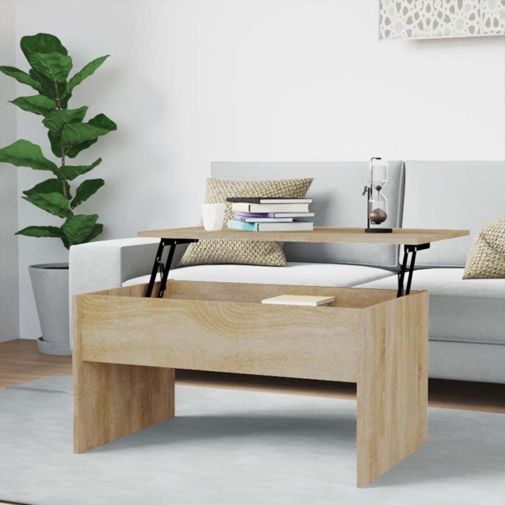 Coffee Table 102X50.5X52.5 Cm Engineered Wood