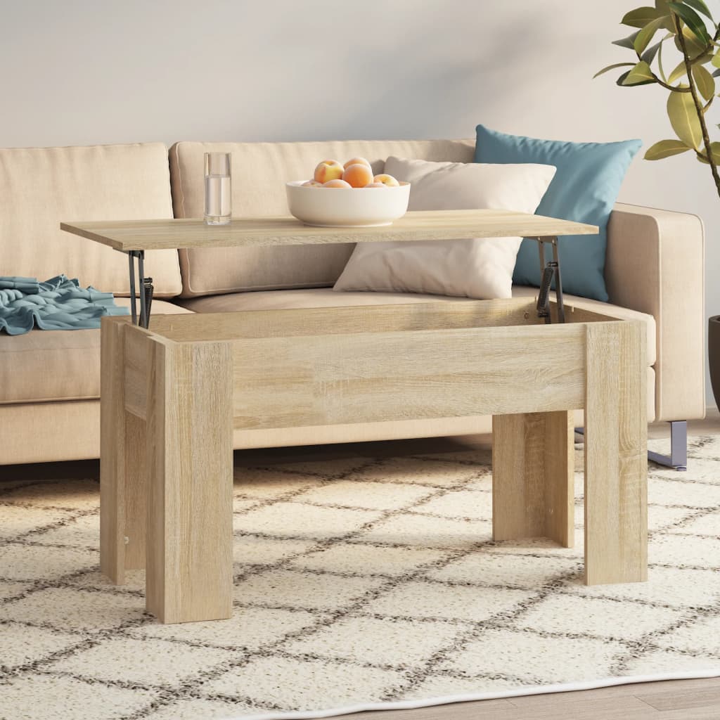 Coffee Table 79X49X41 Cm Engineered Wood