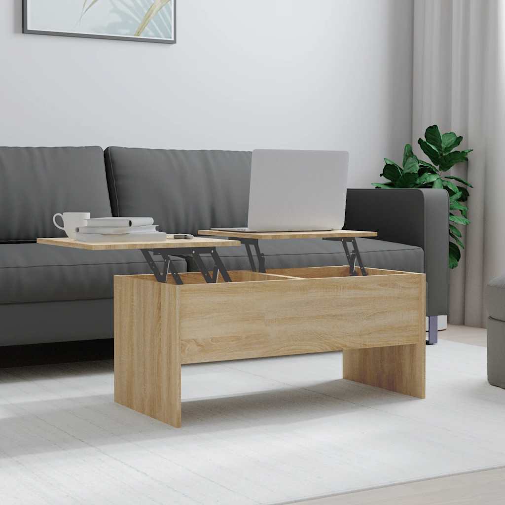 Coffee Table 102X50.5X46.5 Cm Engineered Wood