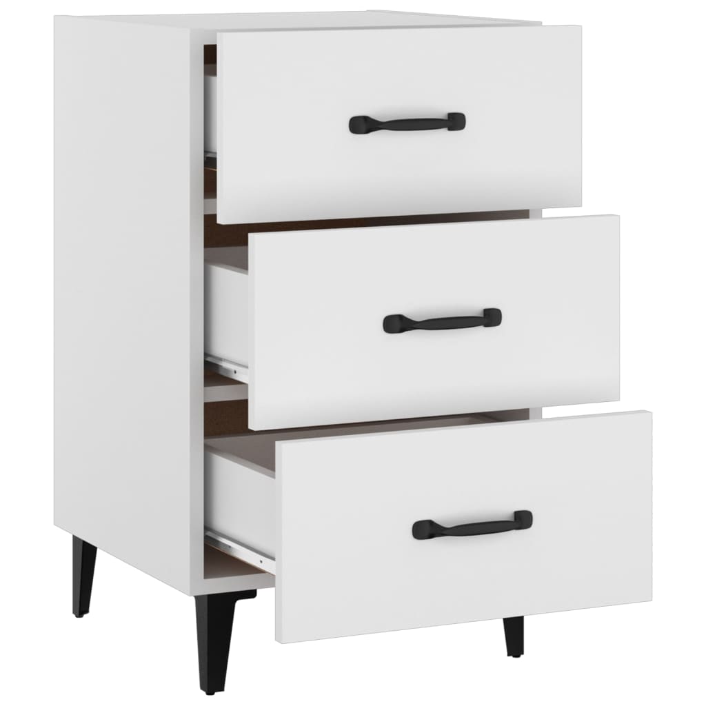 Bedside Cabinet 40X40X66 Cm Engineered Wood