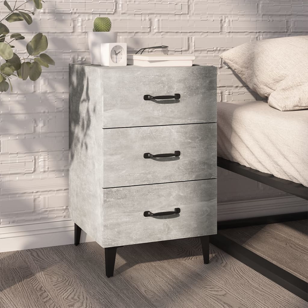 Bedside Cabinet 40X40X66 Cm Engineered Wood