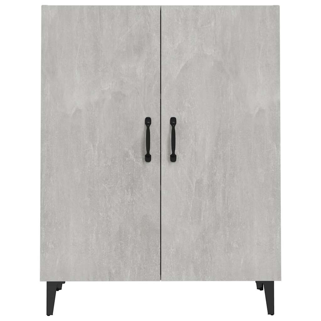 Sideboard 69.5X34X90 Cm Engineered Wood Black Oak Smoked Oak White Artisan Oak 6