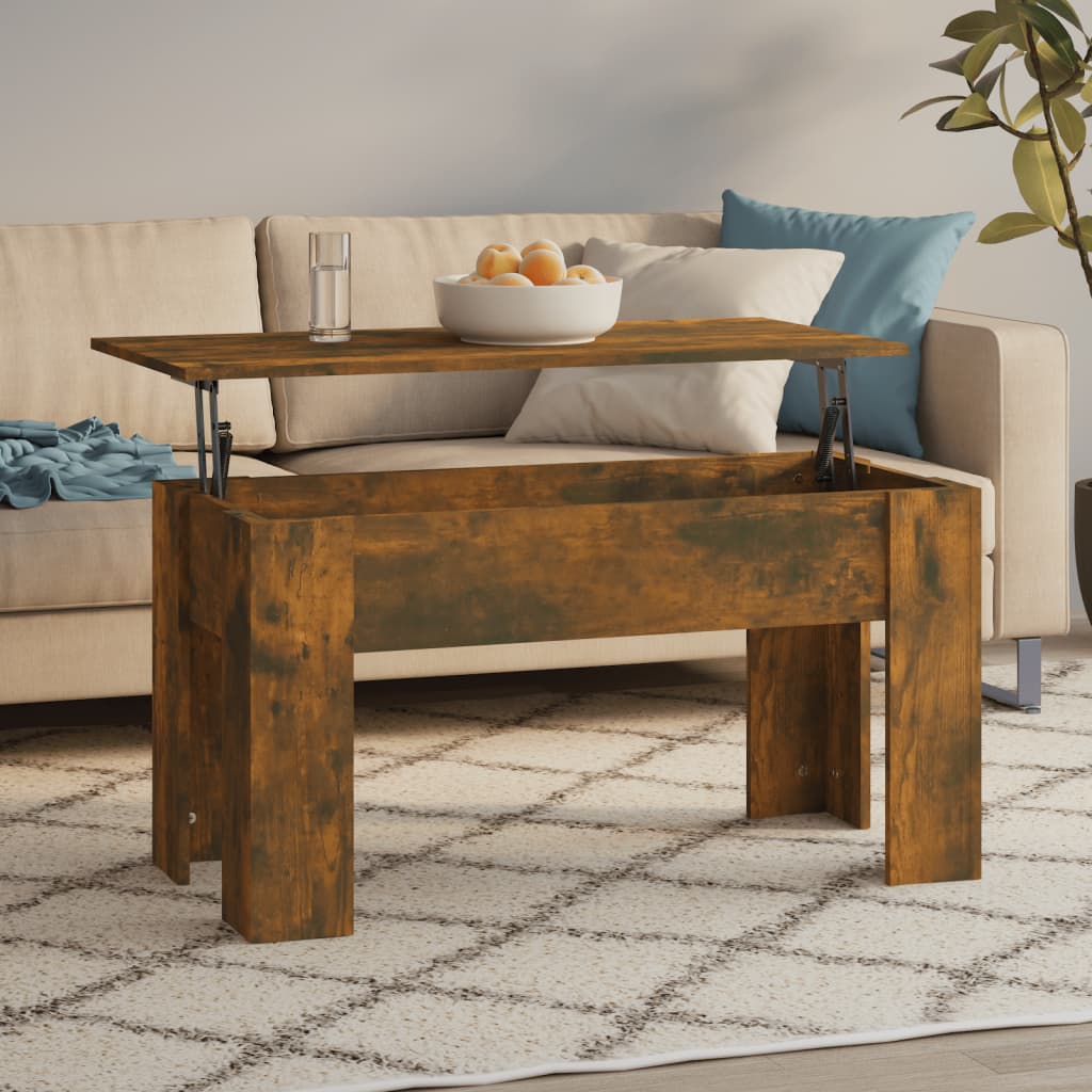 Coffee Table 79X49X41 Cm Engineered Wood