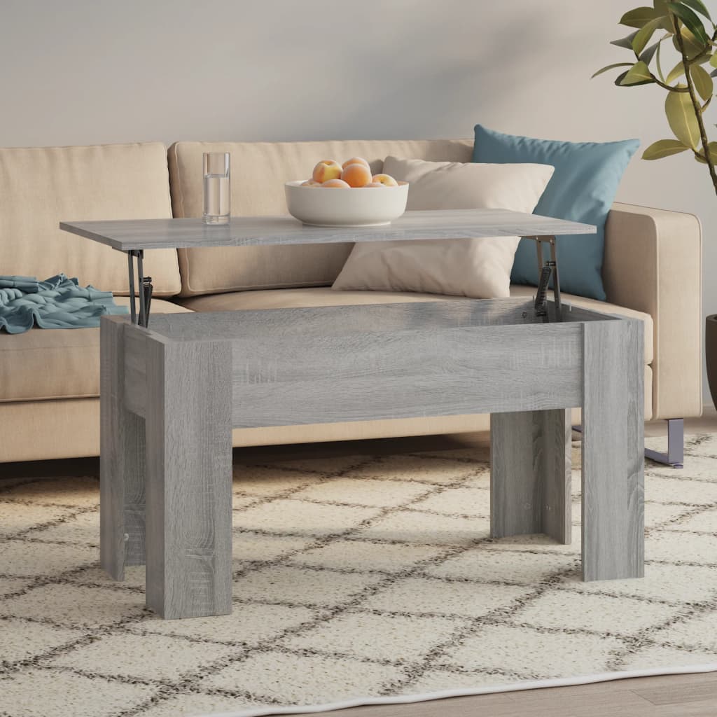 Coffee Table 79X49X41 Cm Engineered Wood