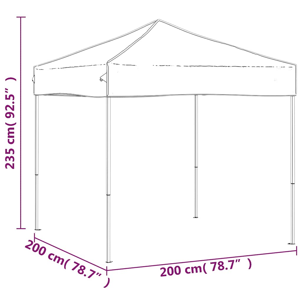 Gazebo Folding Party Tent Waterproof Garden Marquee Outdoor Canopy cream red 580