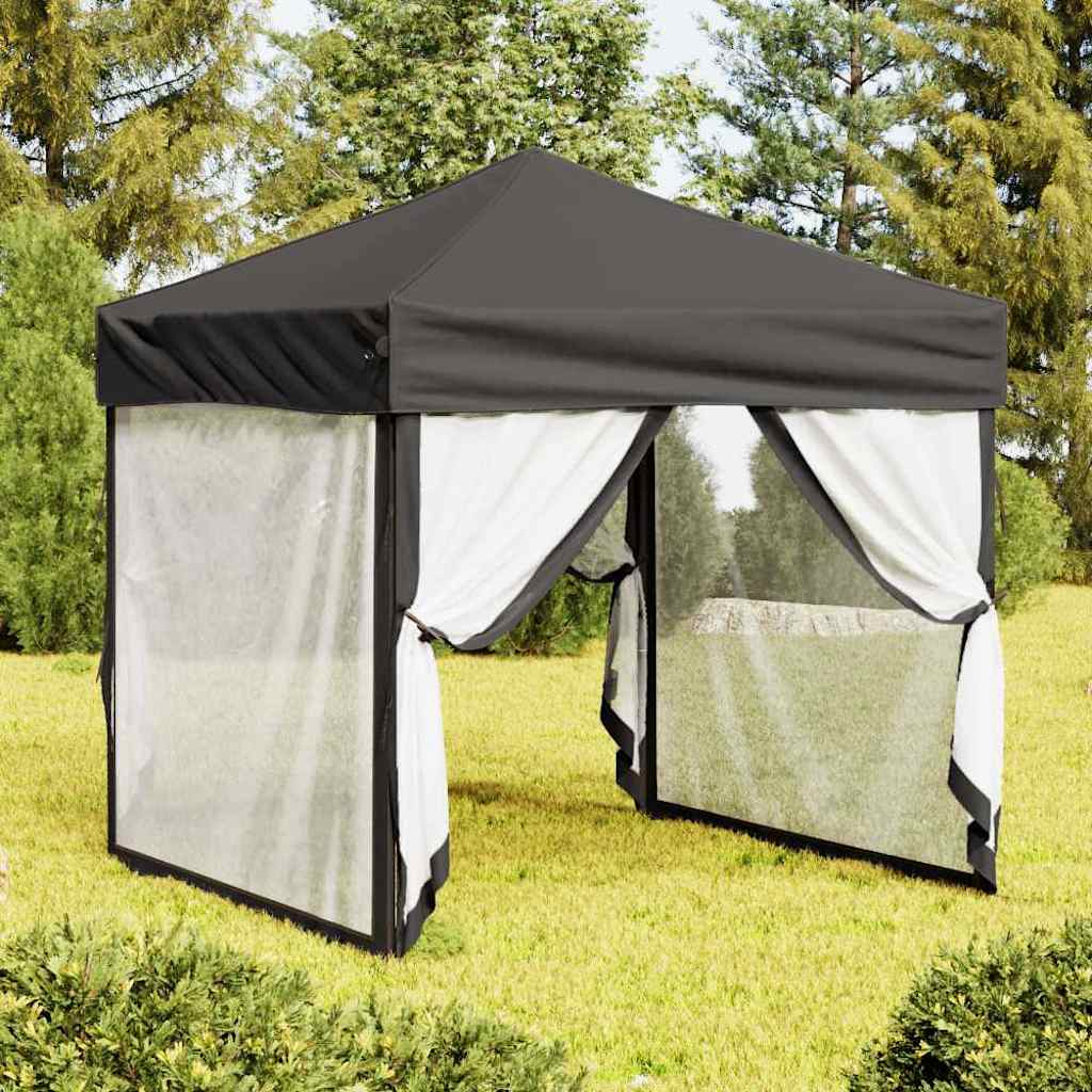 Gazebo Folding Party Tent Sidewalls Waterproof Garden Marquee Canopy anthracite