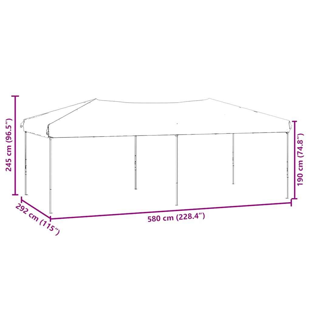 Folding Party Tent With Sidewalls