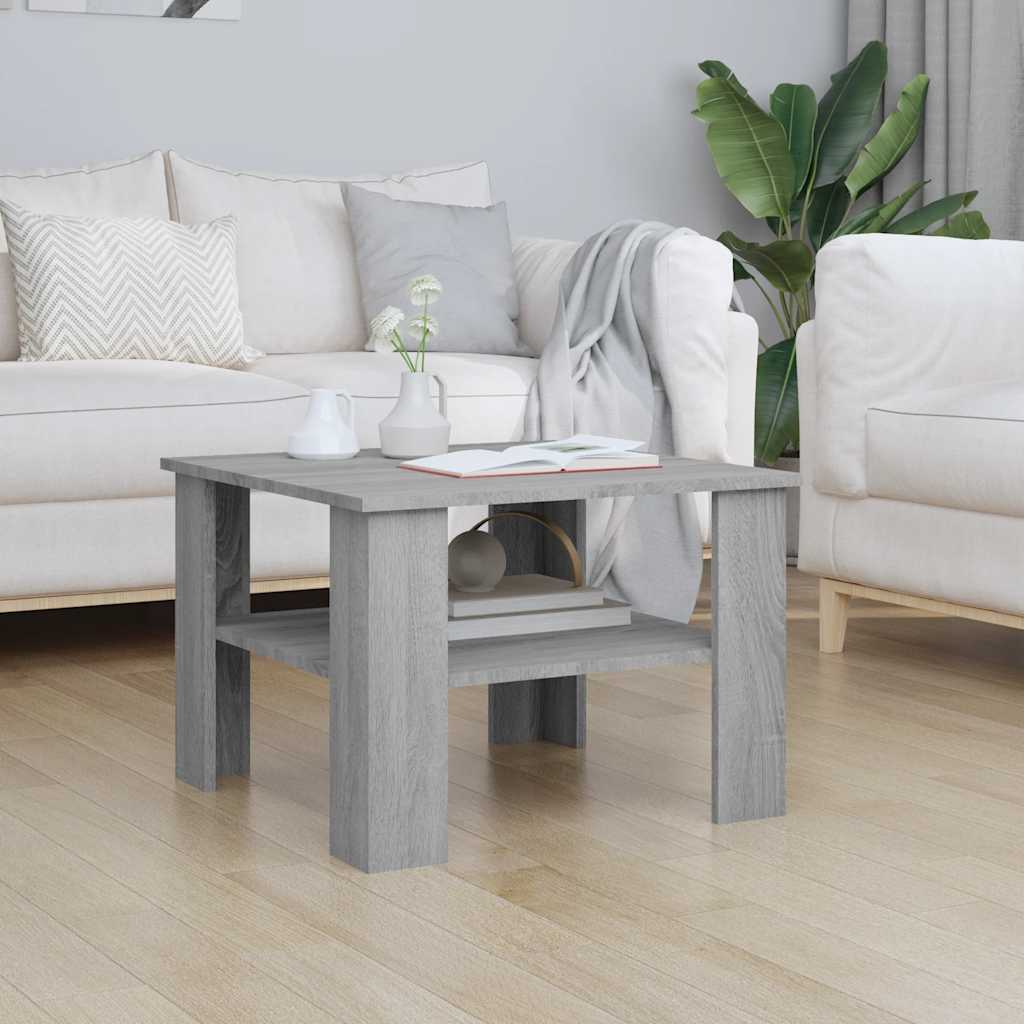Coffee Table 60X60X42 Cm Engineered Wood